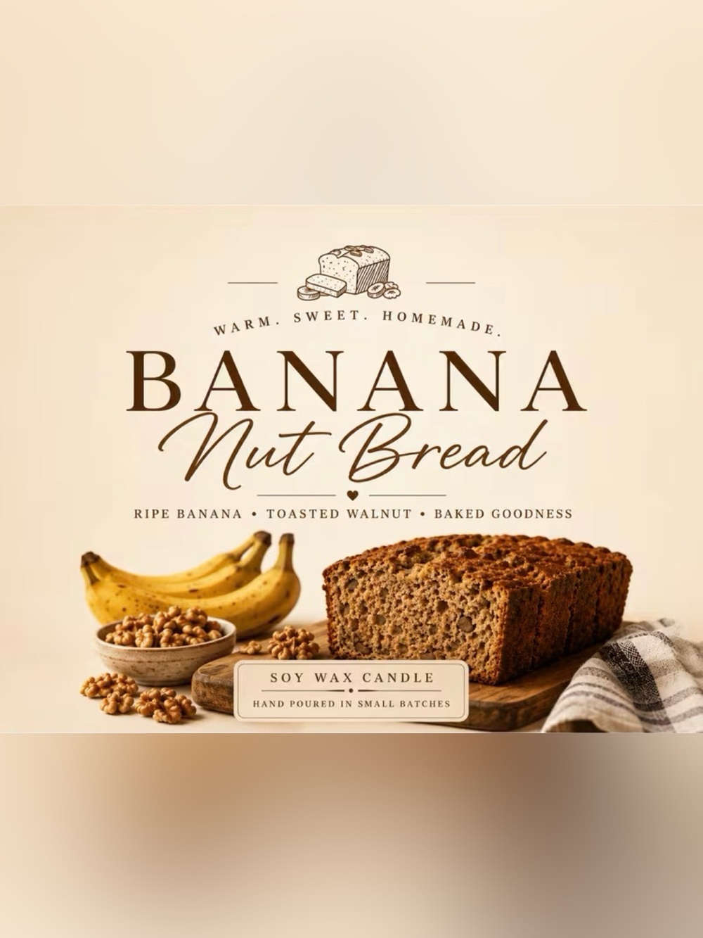 ๐๐ Banana Nut Bread Candle ๐๐ - Picture 3 of 3